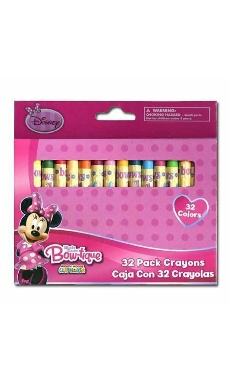 Minnie Mouse Bow-Tique Mini Crayons - 32pk