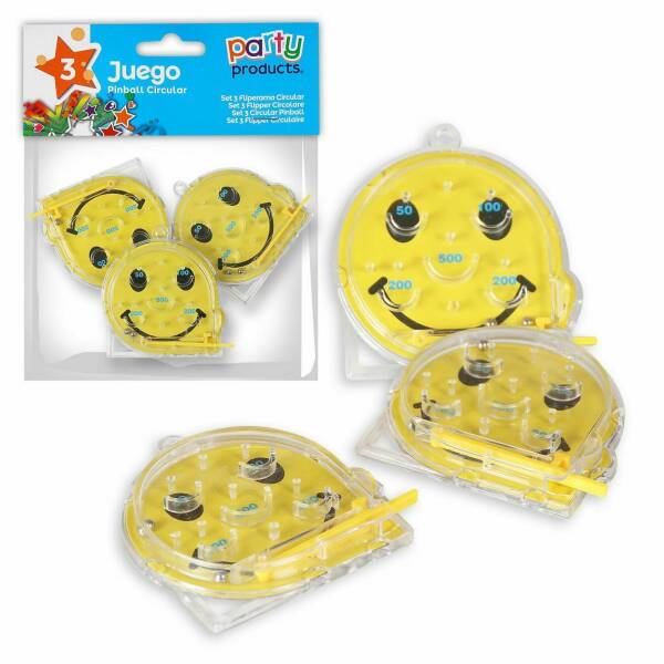 Circular Pinball Game - 3pk