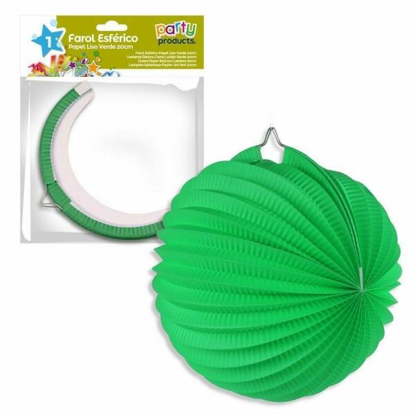 Green Paper Balloon Lantern 20 cm