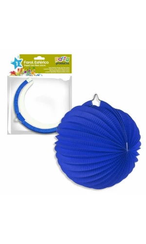 Blue Paper Balloon Lantern 20 cm