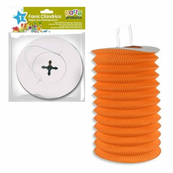 Orange Paper Drop Lantern 15 cm