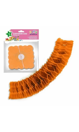 Orange Paper Garland
