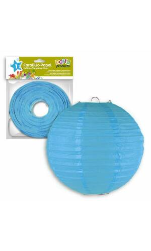 Turquoise Paper Balloon Lantern 20 cm