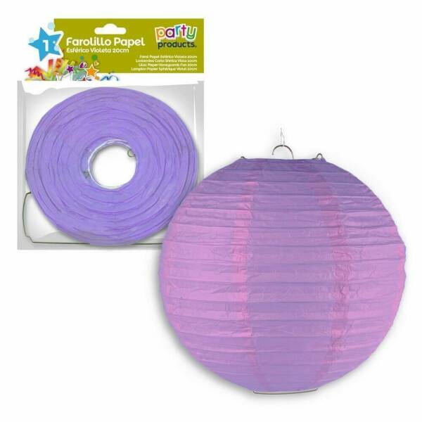 Violet Paper Balloon Lantern 20 cm