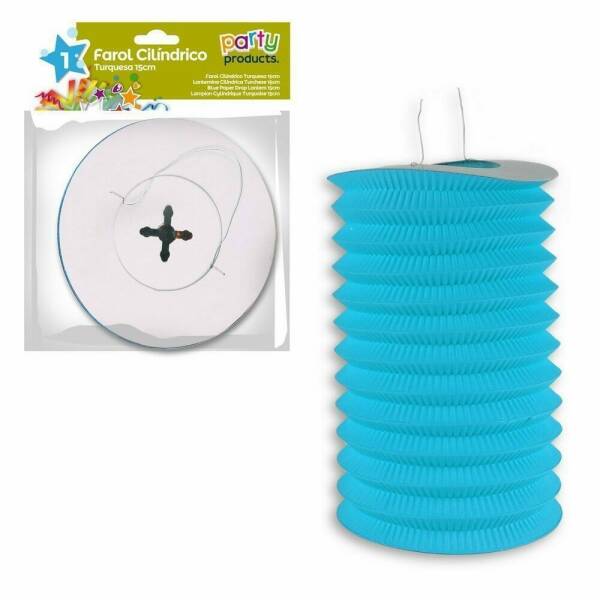 Turquoise Paper Drop Lantern 15 cm