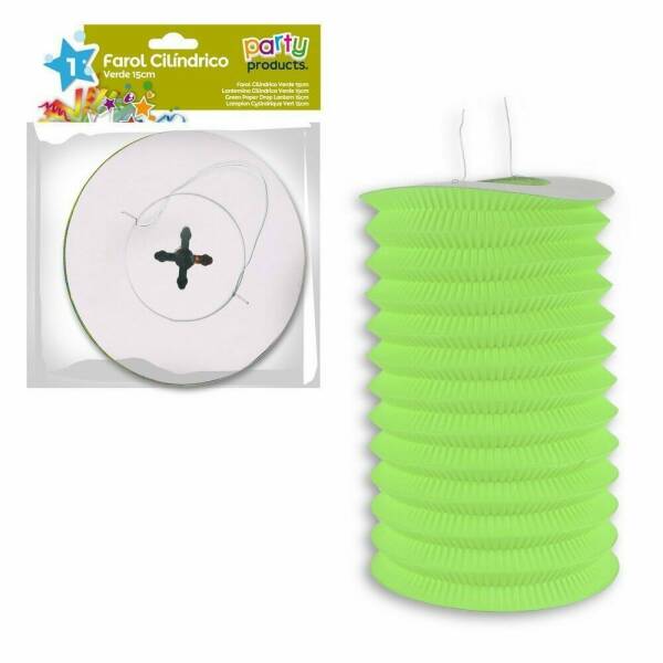 Green Paper Drop Lantern 15 cm