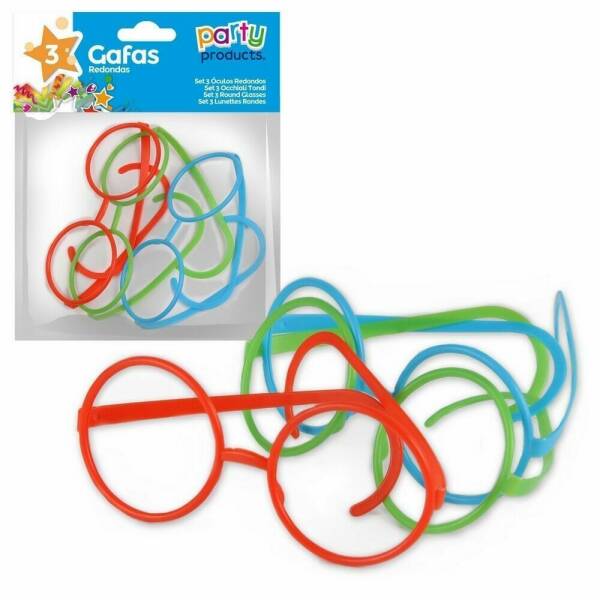 Round Glasses - 3pk