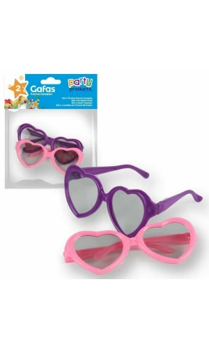 Party Favours / Pinata Heart Glasses - 2pk