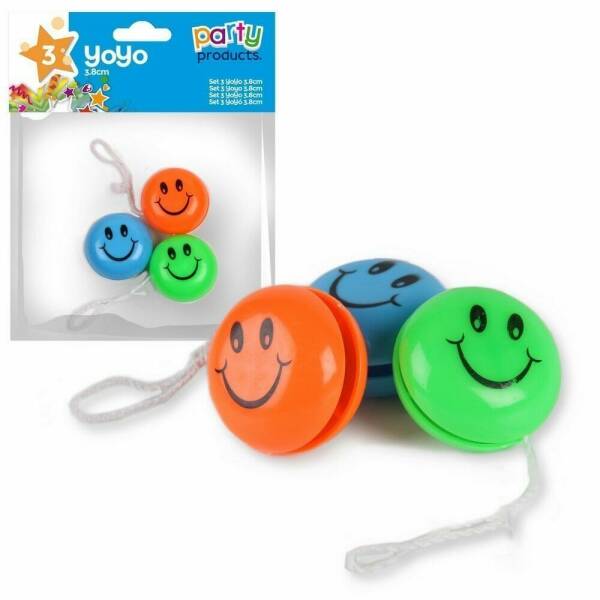 Party Favours / Pinata Yoyo 3.8cm - 3pk