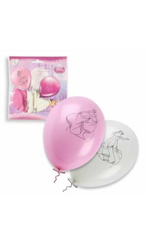 Latex Balloons 23cm (9 Inch) Disney Princesses - 8pk