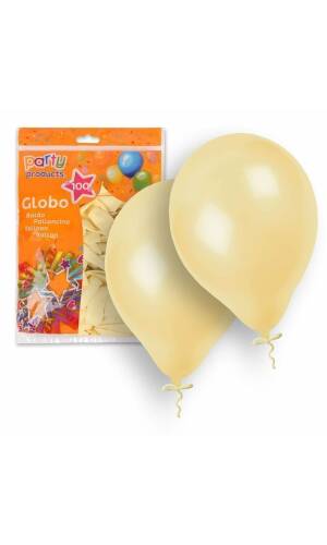 Latex Balloons 23cm (9 Inch) Cream - 100pk