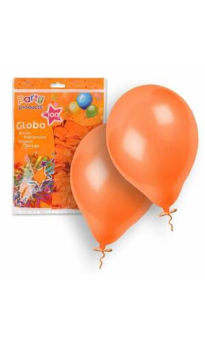 Latex Balloons 23cm (9 Inch) Orange - 100pk