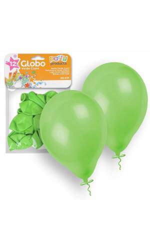 Latex Balloons 23cm (9 Inch) Green - 12pk