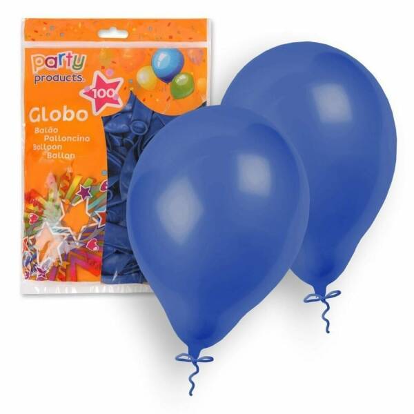 Latex Balloons 23cm (9 Inch) Dark Blue - 100pk