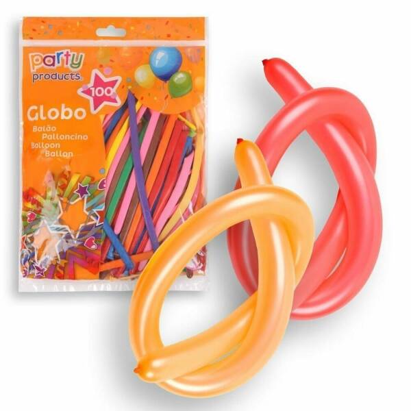 Balloon Malleable Assorted - 100pk