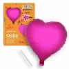 Polyamide Pink Heart Balloon + Stcik 49 X 46 cm
