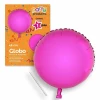 Polyamide Pink Circle Balloon + Stick 46 cm