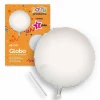 Polyamide Silver Circle Balloon + Stick 46 cm