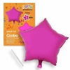 Polyamide Pink Star Balloon + Stick 49 X 46 cm