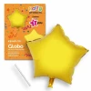 Polyamide Golden Star Balloon + Stick 49 X 46 cm