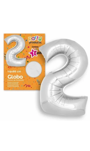 Polyamide Nº2 Silver Balloon 119 X 86 cm