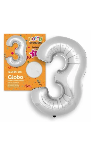 Polyamide Nº3 Silver Balloon 124 X 86 cm