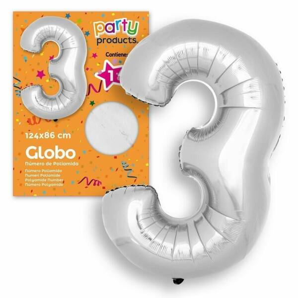 Polyamide Nº3 Silver Balloon 124 X 86 cm