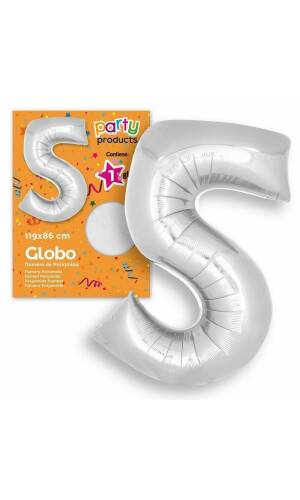 Polyamide Nº5 Silver Balloon 119 X 86 cm