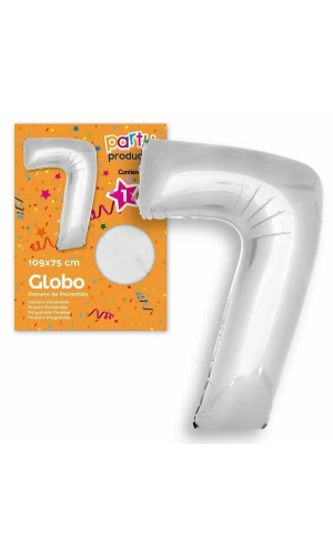 Polyamide Nº7 Silver Balloon 109 X 75 cm