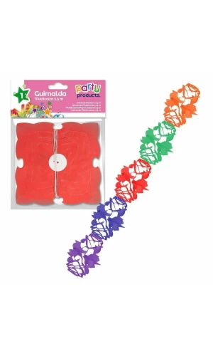 Multicolored Paper Garland 2.5M Model 1 2,50 m
