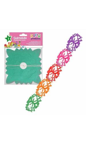 Multicolored Paper Garland 2.5M Model 3 2,50 m