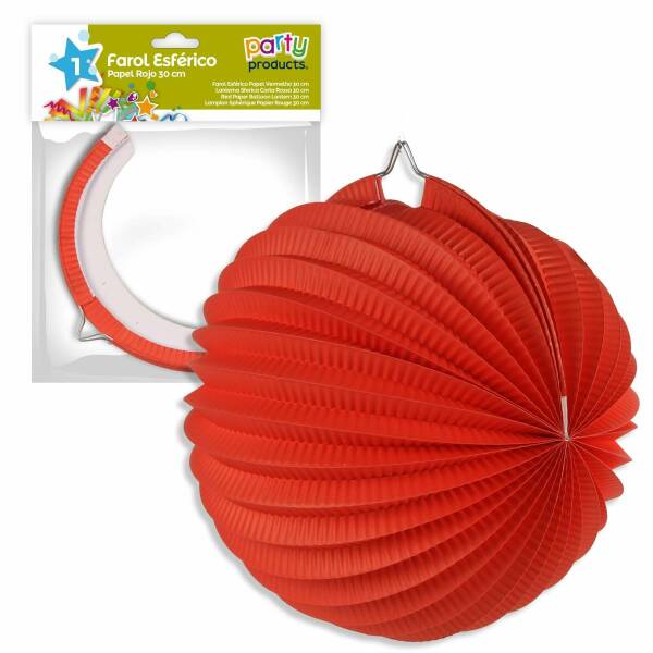 Red Paper Balloon Lantern 30 cm