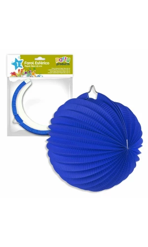 Blue Paper Balloon Lantern 25 cm
