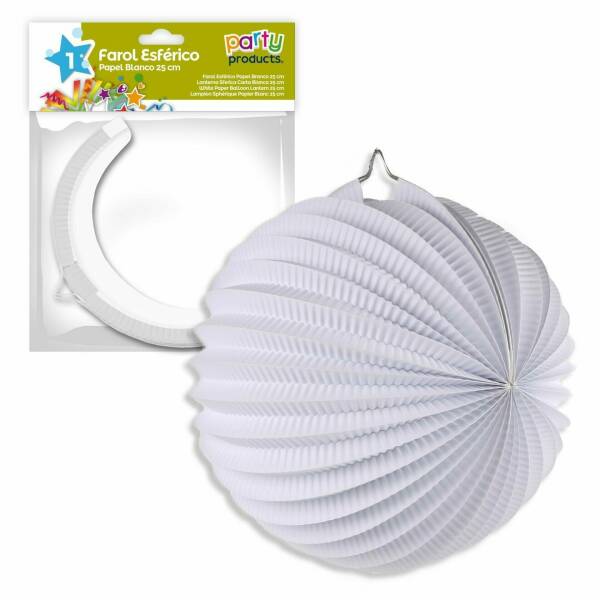 White Paper Balloon Lantern 25 cm
