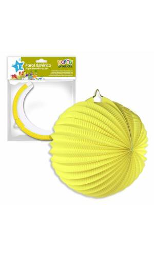 Yellow Paper Balloon Lantern 25 cm