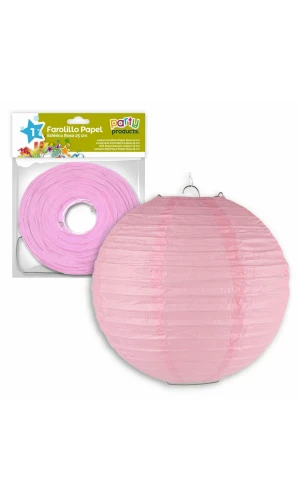 Pink Paper Balloon Lantern 25 cm