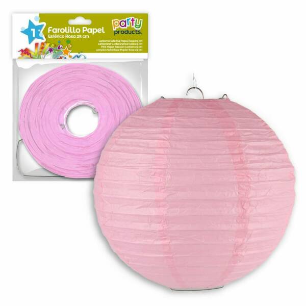 Pink Paper Balloon Lantern 25 cm