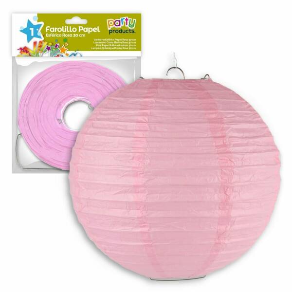 Pink Paper Balloon Lantern 30 cm