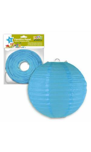 Turquoise Paper Balloon Lantern 25 cm