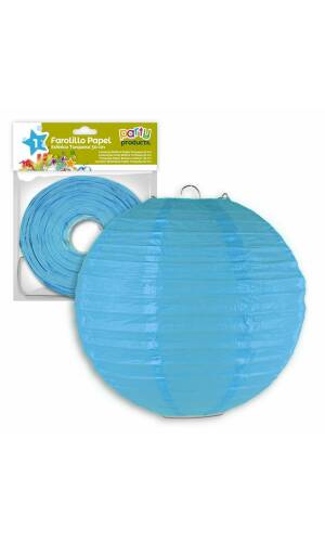 Turquoise Paper Balloon Lantern 30 cm