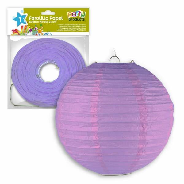 Violet Paper Balloon Lantern 25 cm