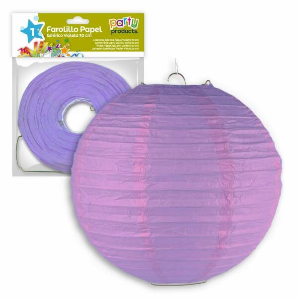 Violet Paper Balloon Lantern 30 cm