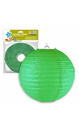 Green Paper Balloon Lantern 30 cm