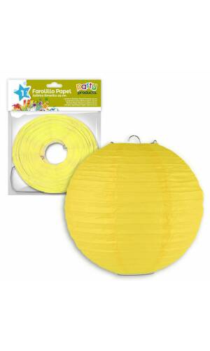 Yellow Paper Balloon Lantern 25 cm