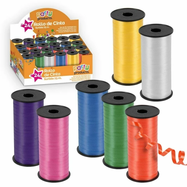 ASSORTED CURLING RIBBON ROLL 73M. D 24 0,07 KG