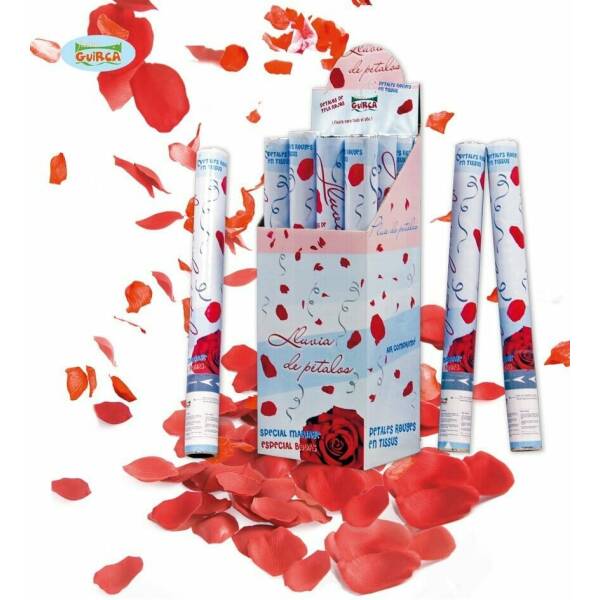 Red Rose Petal Confetti Cannon / Popper  - 50cm