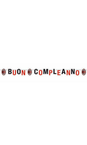 Milan Happy Birthday Banner XL - 215x15cm