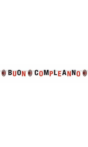 Milan Happy Birthday Banner XL - 215x15cm