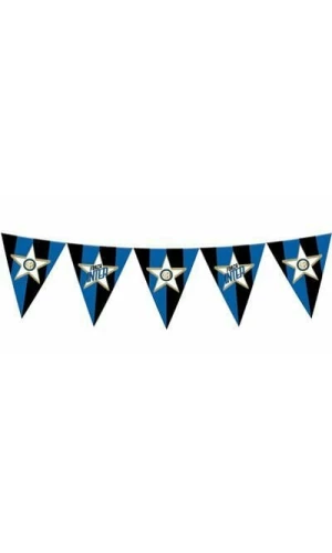 Inter Triangle Paper Flag Banner - 295cm