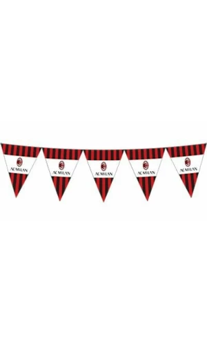 Milan Triangle Paper Flag Banner - 295cm